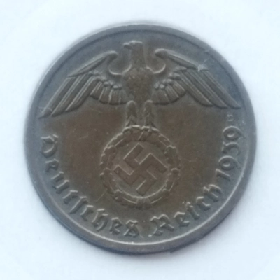 2 Pfennig 1939 F Germania Nazistă  pret