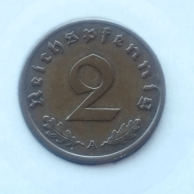 2 Pfennig 1940 A Germania Nazistă 