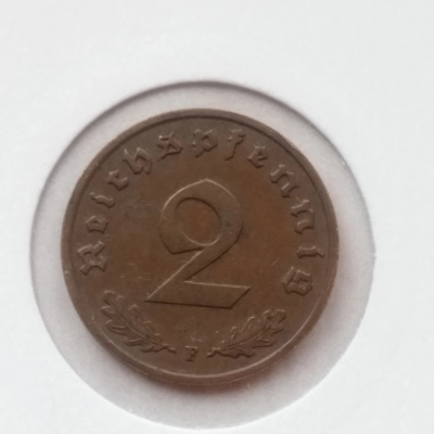 2 Reichspfenning 1937 F Germania 