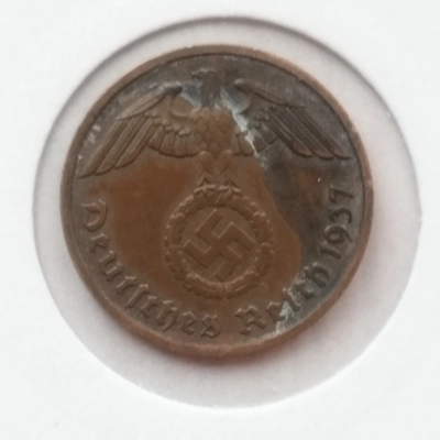 2 Reichspfenning 1937 F Germania  pret