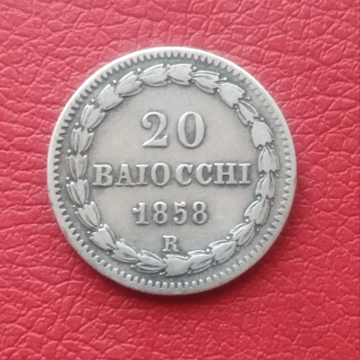 20 Baiocchi 1858 Statele Papale 