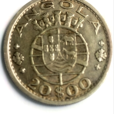 20 Escudos Angola  1952