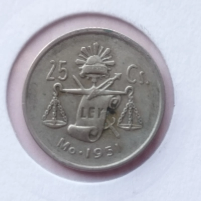 25 Centavos 1951 Mexic