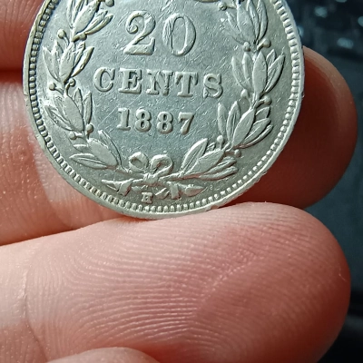 25 Centi 1887 Nicaragua 