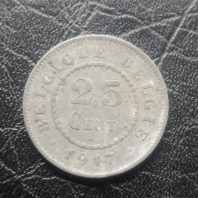 25 Centime 1917 Belgia 