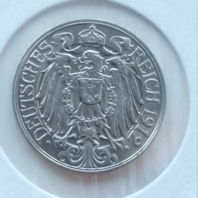 25 Pfenning 1912  D UNC Rară Germania  pret