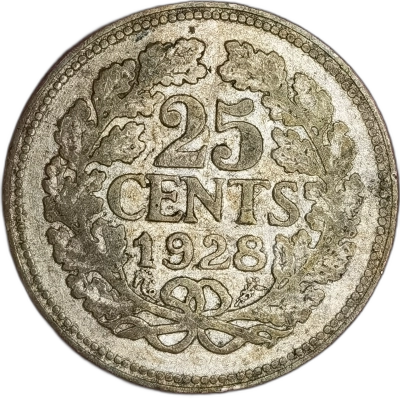 25 cents 1928 olanda