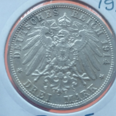 3 Mărci 1914 A UNC Germania 