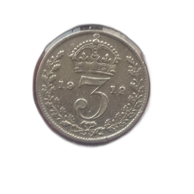 3 Pence 1912 Anglia conform foto 