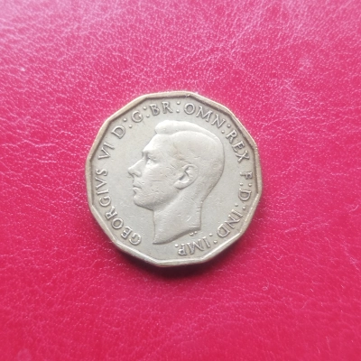 3 Pence 1943 Anglia  pret