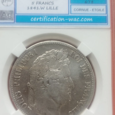 5 Franci 1841 W France  pret