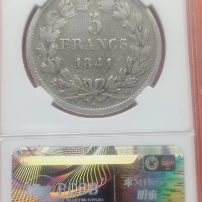 5 Franci 1841 W France 