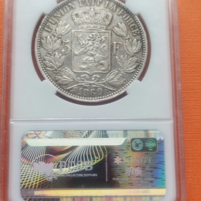 5 Franci 1869 Belgia 