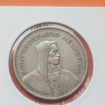 5 Franci 1933 Elvetia  pret