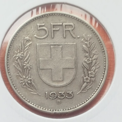 5 Franci 1933 Elvetia 