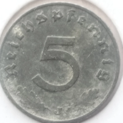 5 Pfennig 1940 A Germania Nazistă 