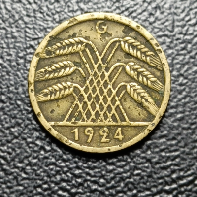 5 REICHSPFENNIG 1924 GERMANIA pret