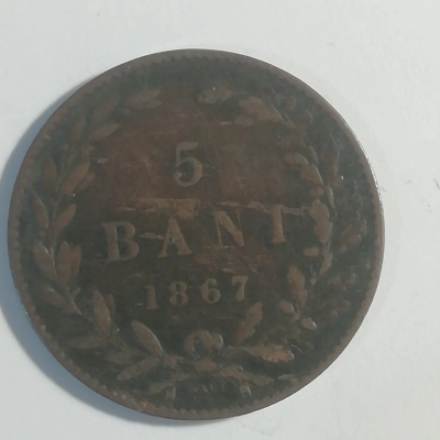 5 bani 1867 F pret