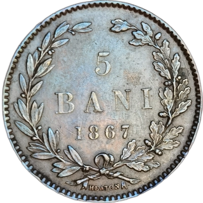 5 bani 1867 heaton pret