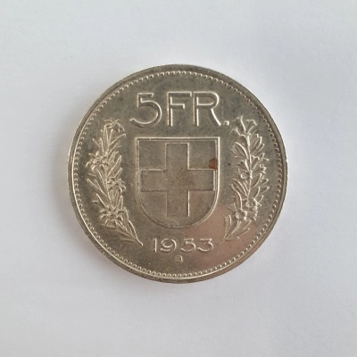 5 francs 1953 Elvetia pret