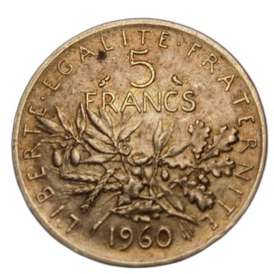 5 francs 1960 pret