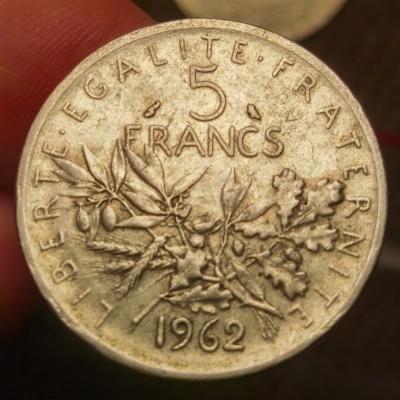 5 francs 1962 pret