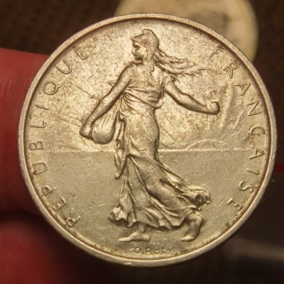 moneda 5 francs 1964