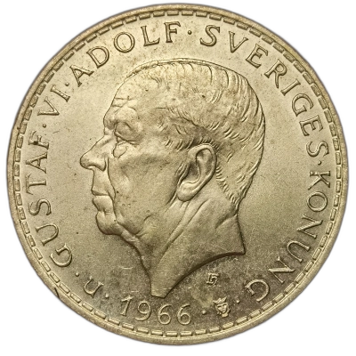 moneda 5 Kronor 1966
