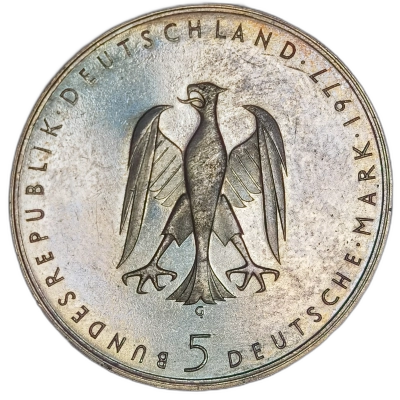 moneda 5 mark 1977