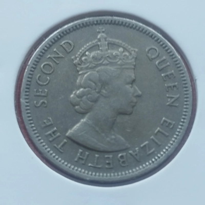 50 Centi 1963 H rara Hong Kong  pret