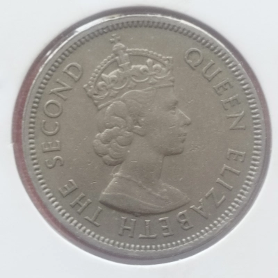 50 Centi 1968 H rara Hong Kong  pret