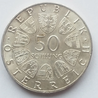 50 Silingi  UNC 1967 Austria 