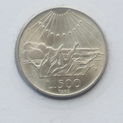 500 Lire UNC 1965 Italia