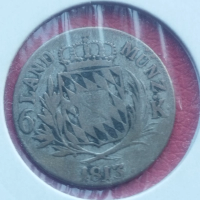 6 Kreuzer 1813 Bavaria Germania 