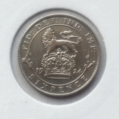 6 Pence 1924 Regatul Unit 1949