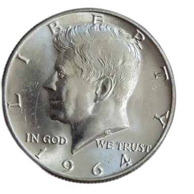 moneda Half Dollar 1964