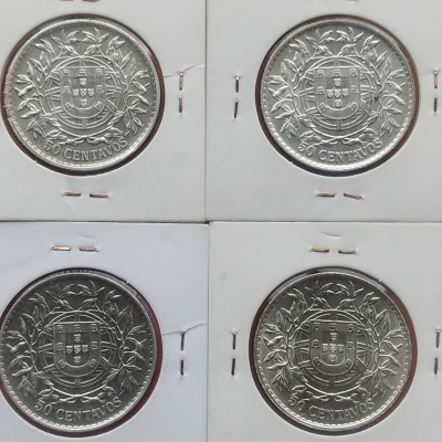 Lot 50 Centavos UNC 1912-1916 Portugalia 