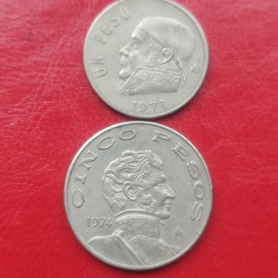 Lot Peso 1971 1974 Mexic