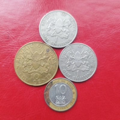 Lot Shilling centi Kenya  1971
