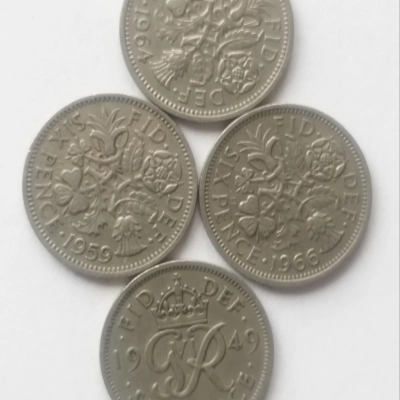 Lot six Pence 1949 1966 Anglia 