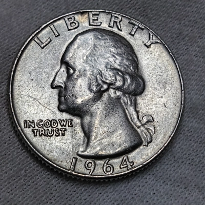 Quarter dollar 1964 pret